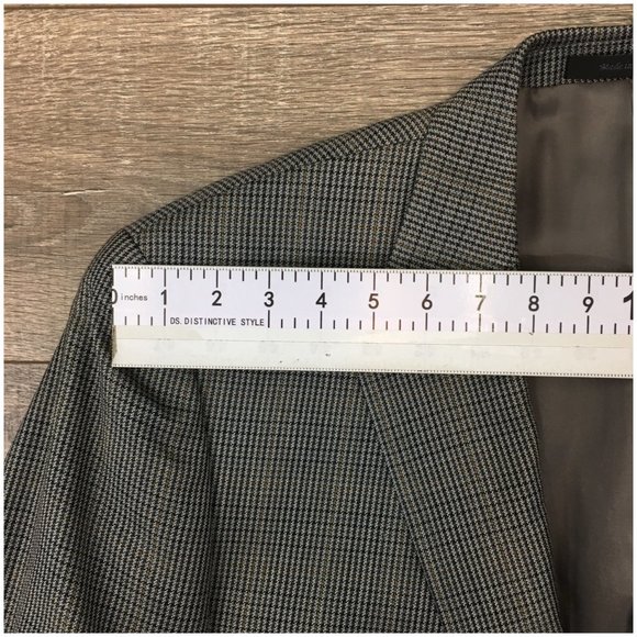 New Chaps Mens Blazer Sport Coat Casual 2‎ Button Jacket Size 42L Wool Silk Suit - Picture 9 of 13